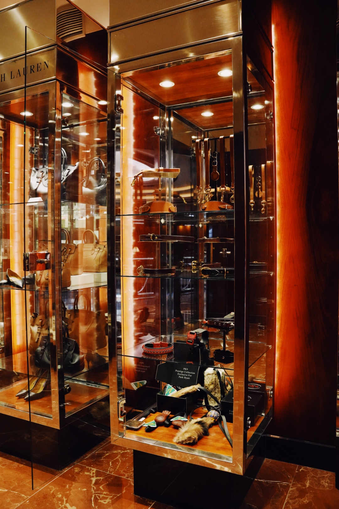 PK9 Prestige Collection on display at Park Hyatt Melbourne, alongside Ralph Lauren